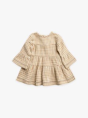 Quincy Mae Honey Gingham Tiered Belle Dress